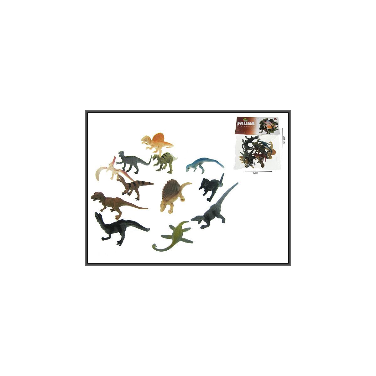 Figurka Dinozaury 7-8cm 12sztuk Hipo (HHZ15)