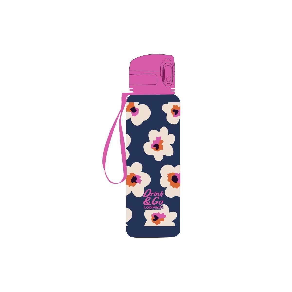 Bidon Cool Pack Brisk FLORES nina 600ml Patio (Z16915)