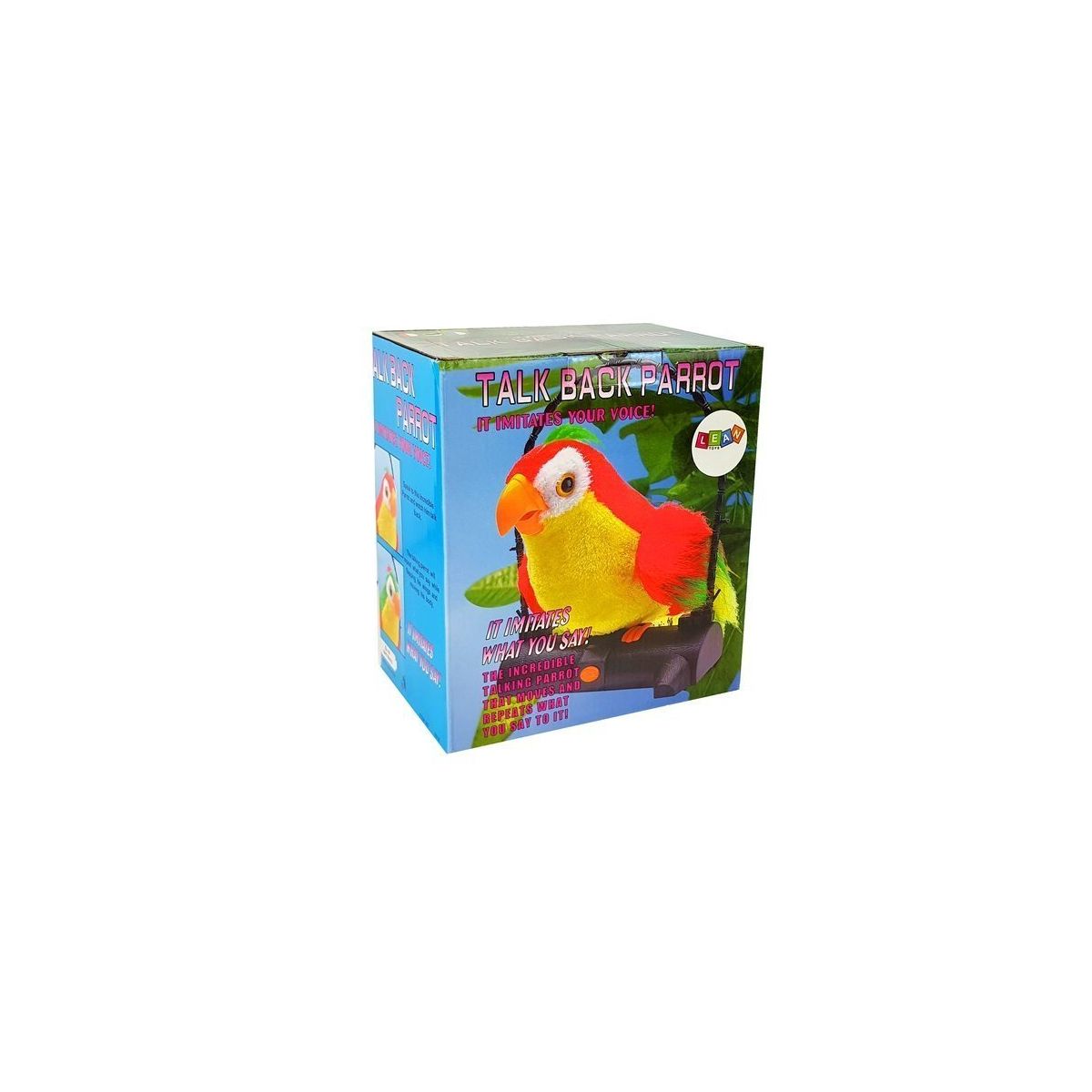 Pluszak interaktywny Papuga Pleciuga Ptaszek Powtarza Słowa Zielona Lean (7320)