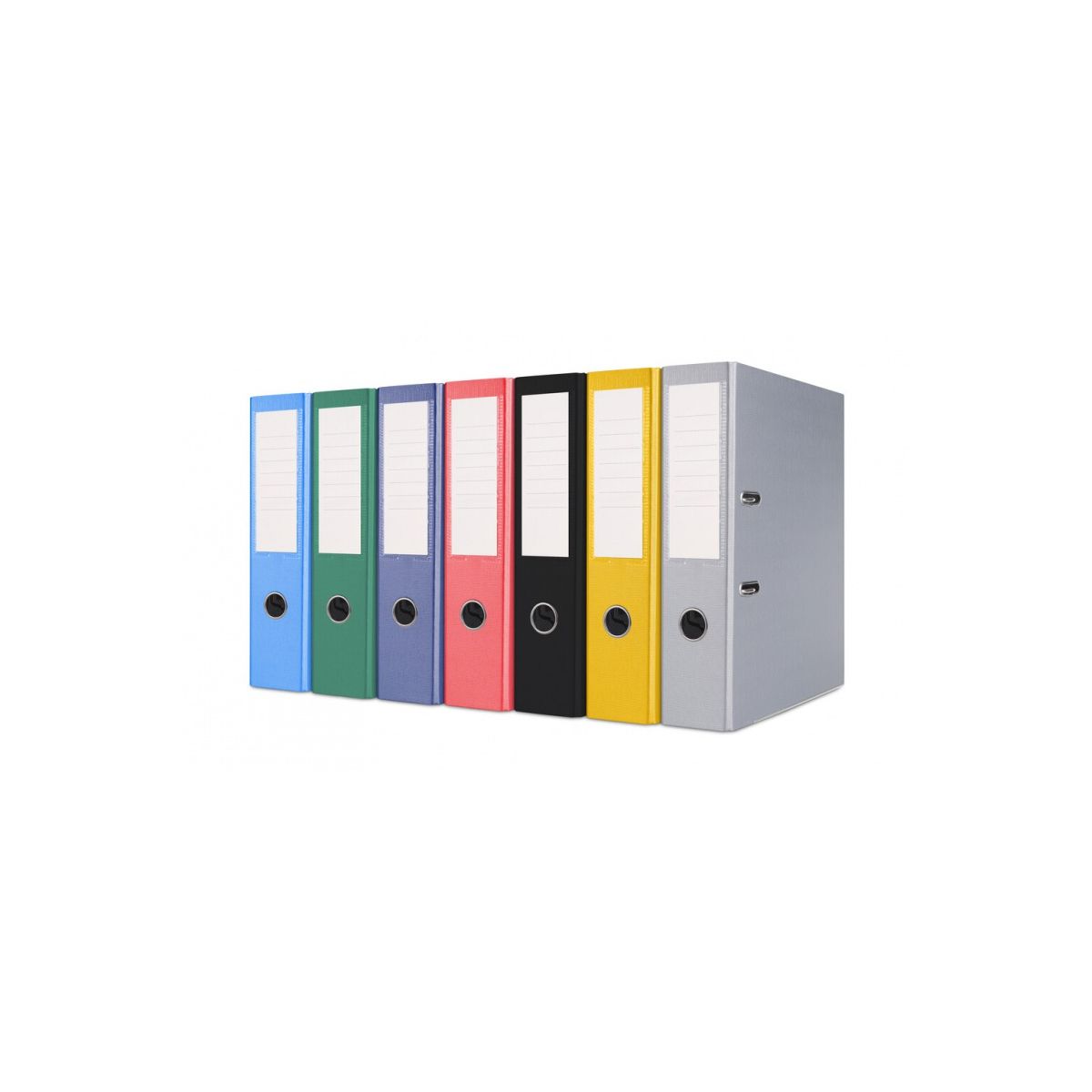 Segregator dźwigniowy z szyną A4 75mm zielony Basic (21024221-02)