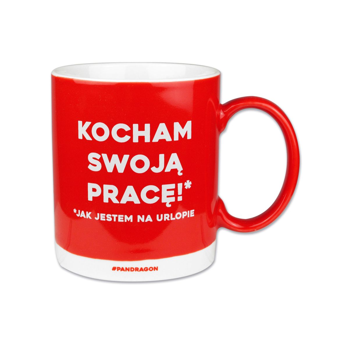 Kubek wielokrotnego użytku an at Work-Kocham pracę 250ml Pan Dragon (5901854981093)