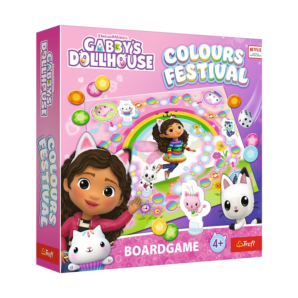 Gra planszowa Colours Festival Koci Domek Gabi Trefl (02594)