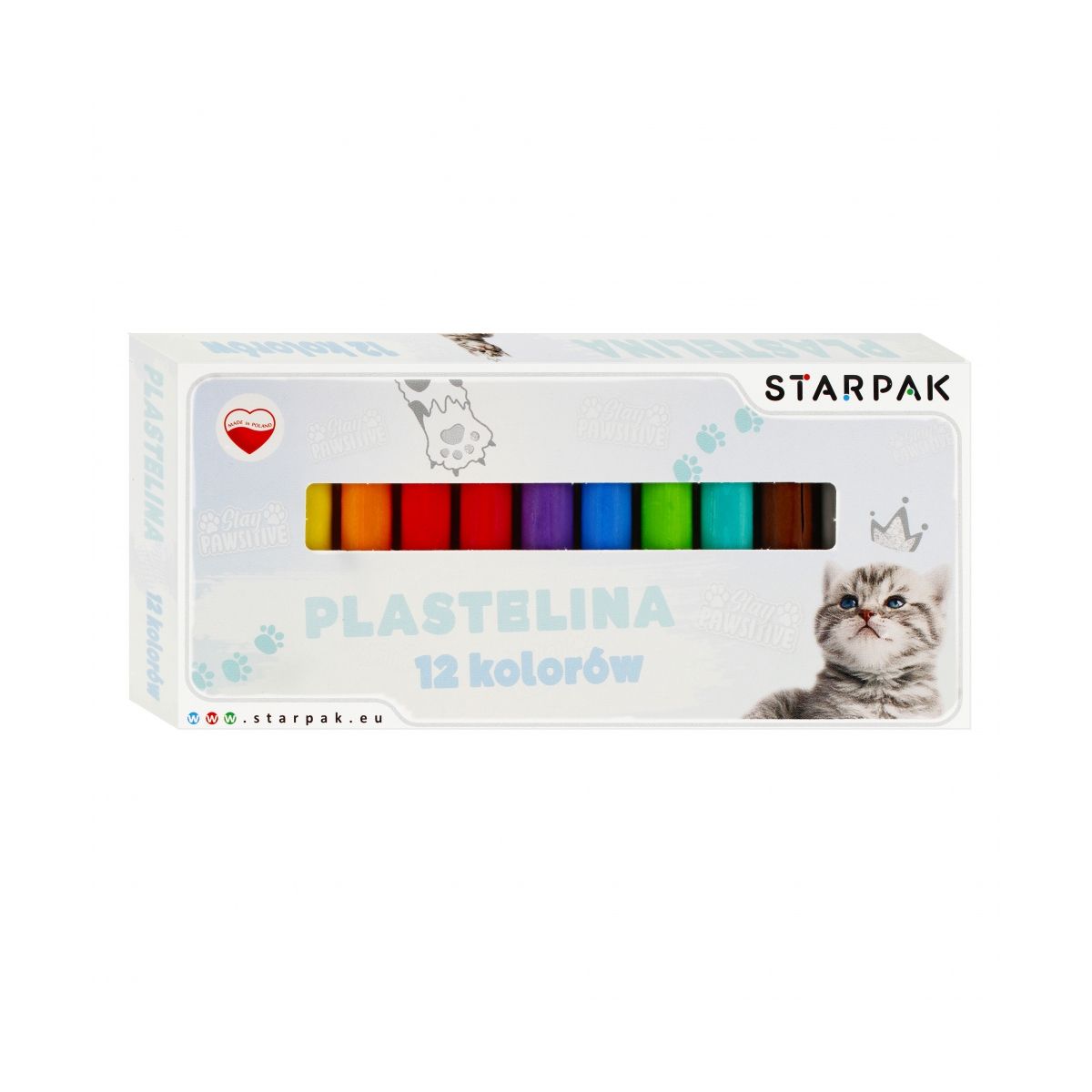 Plastelina Starpak 12 kol. Kotki mix (536884)