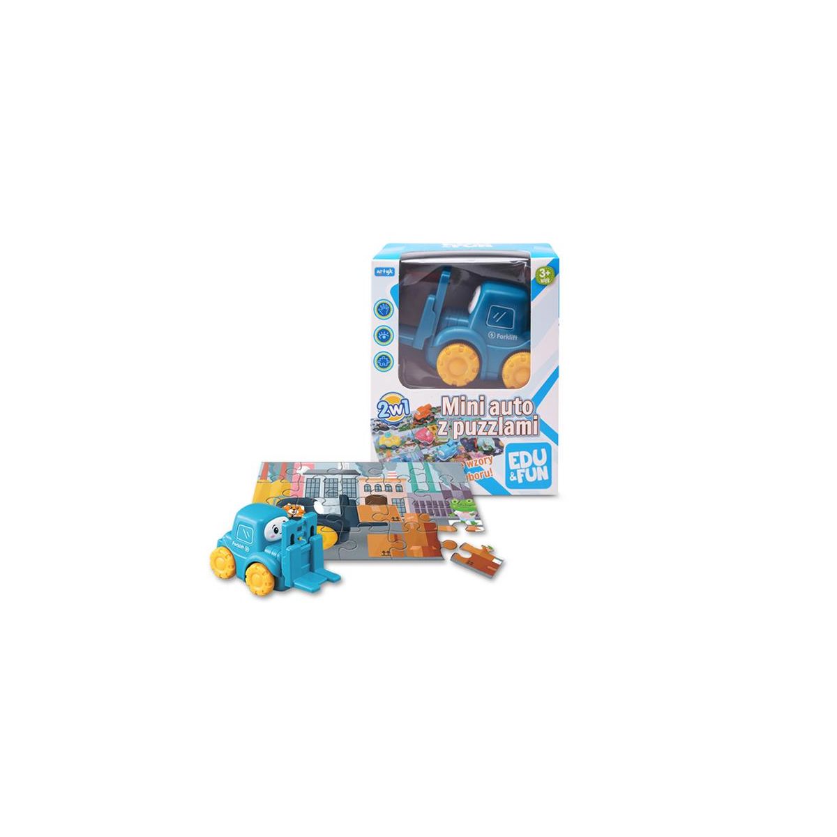 Samochód mini podnośnik z puzzlami Artyk (125904)