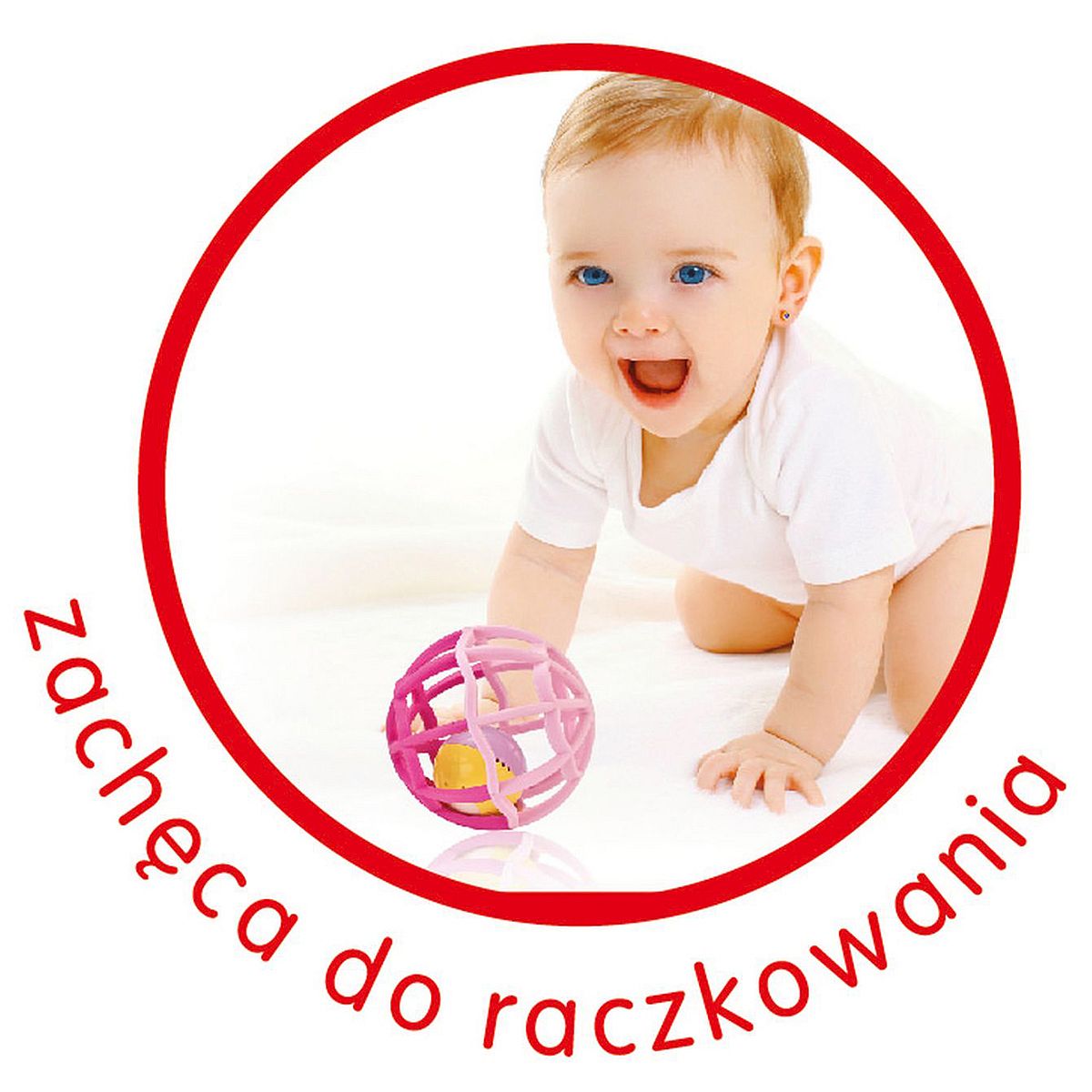 Grzechotka Smily Play piłeczka różowa (SP83659)