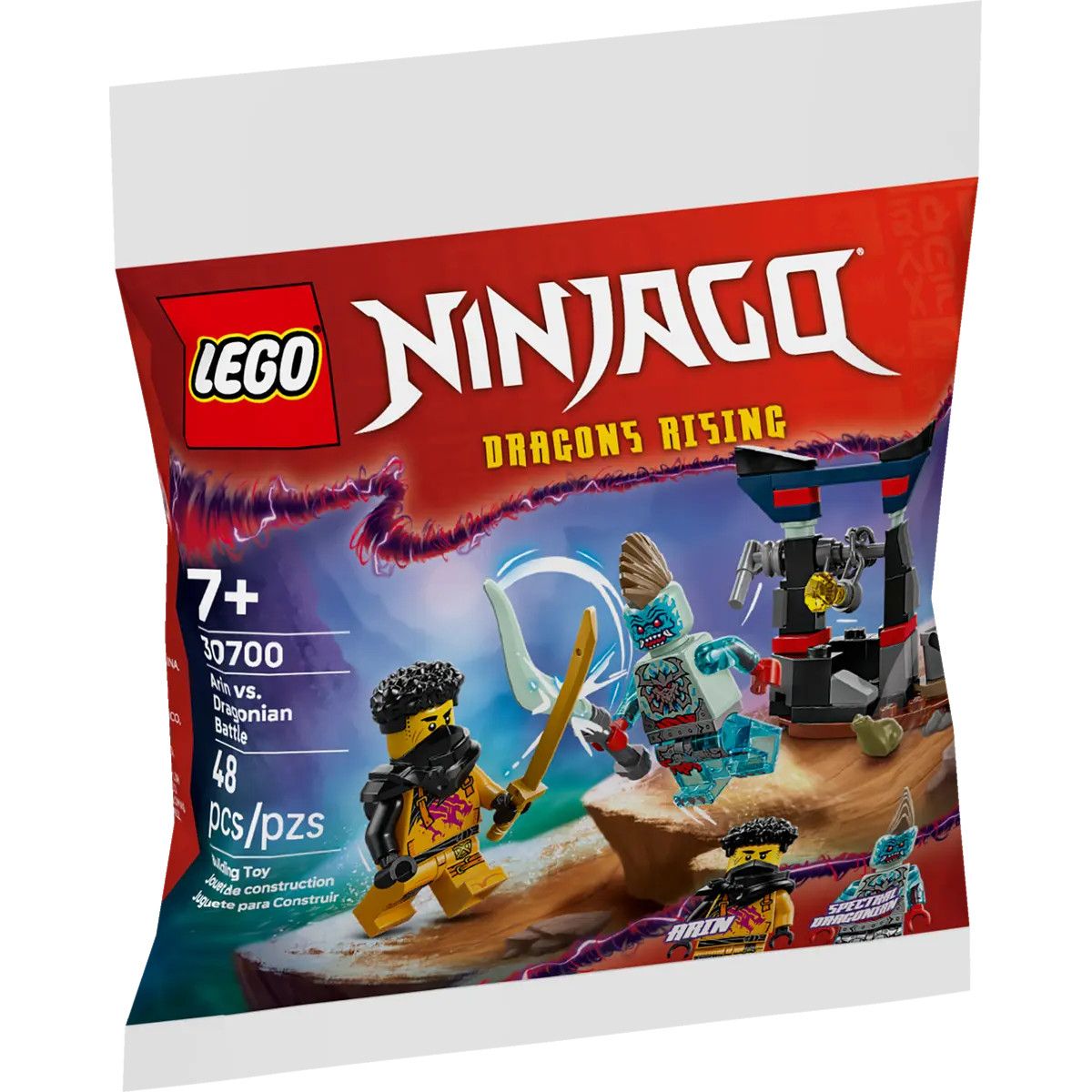 Klocki konstrukcyjne Ninjago Bitwa Arina z Dragonem Lego (30700)