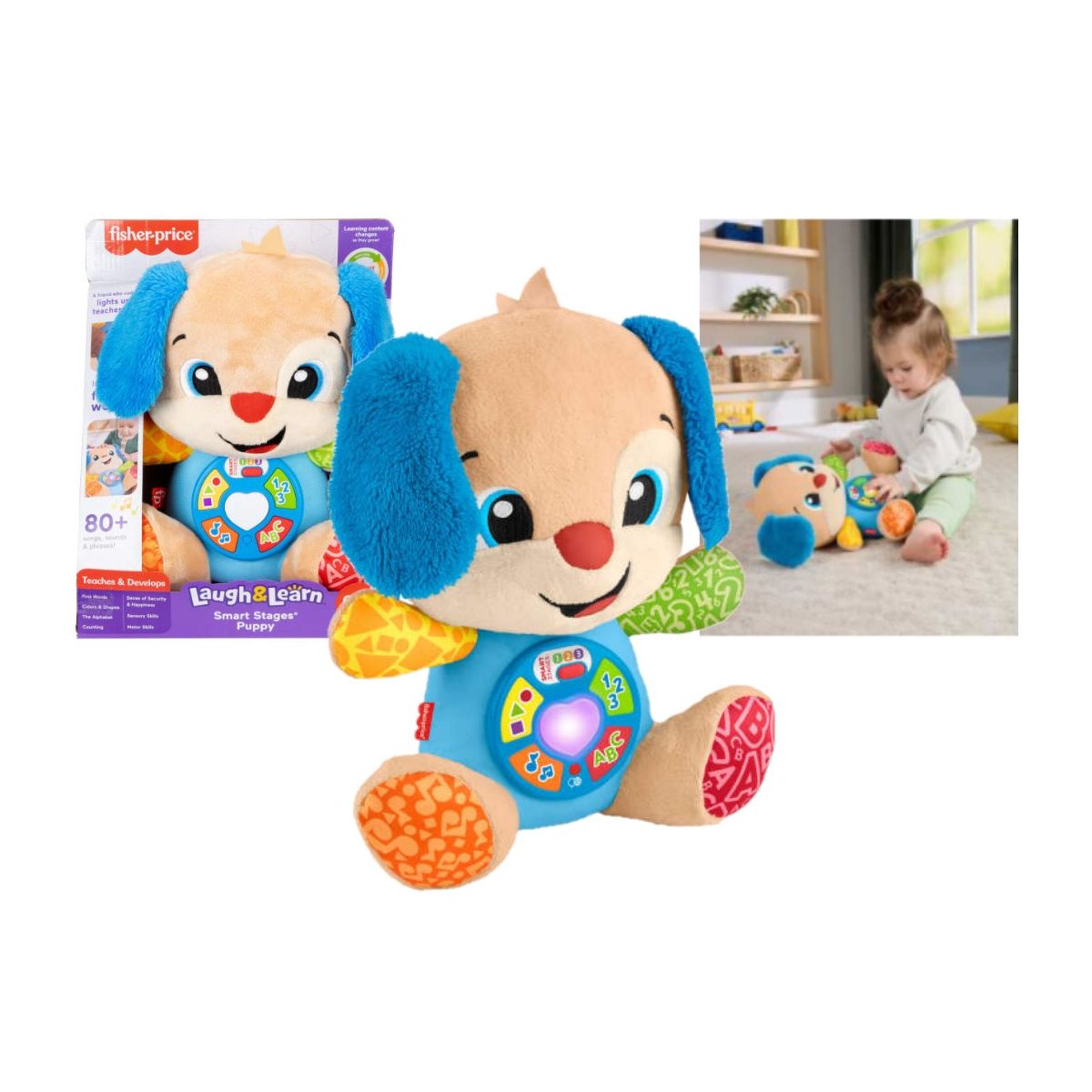 Pluszak interaktywny szczeniaczek uczniaczek Fisher Price (JFD27)