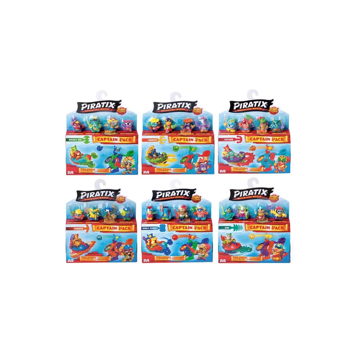 Figurka Orbico Sp. Z O.o. PIRATIX Shark Treasure Capitam Pack (PPX2B616IN00)