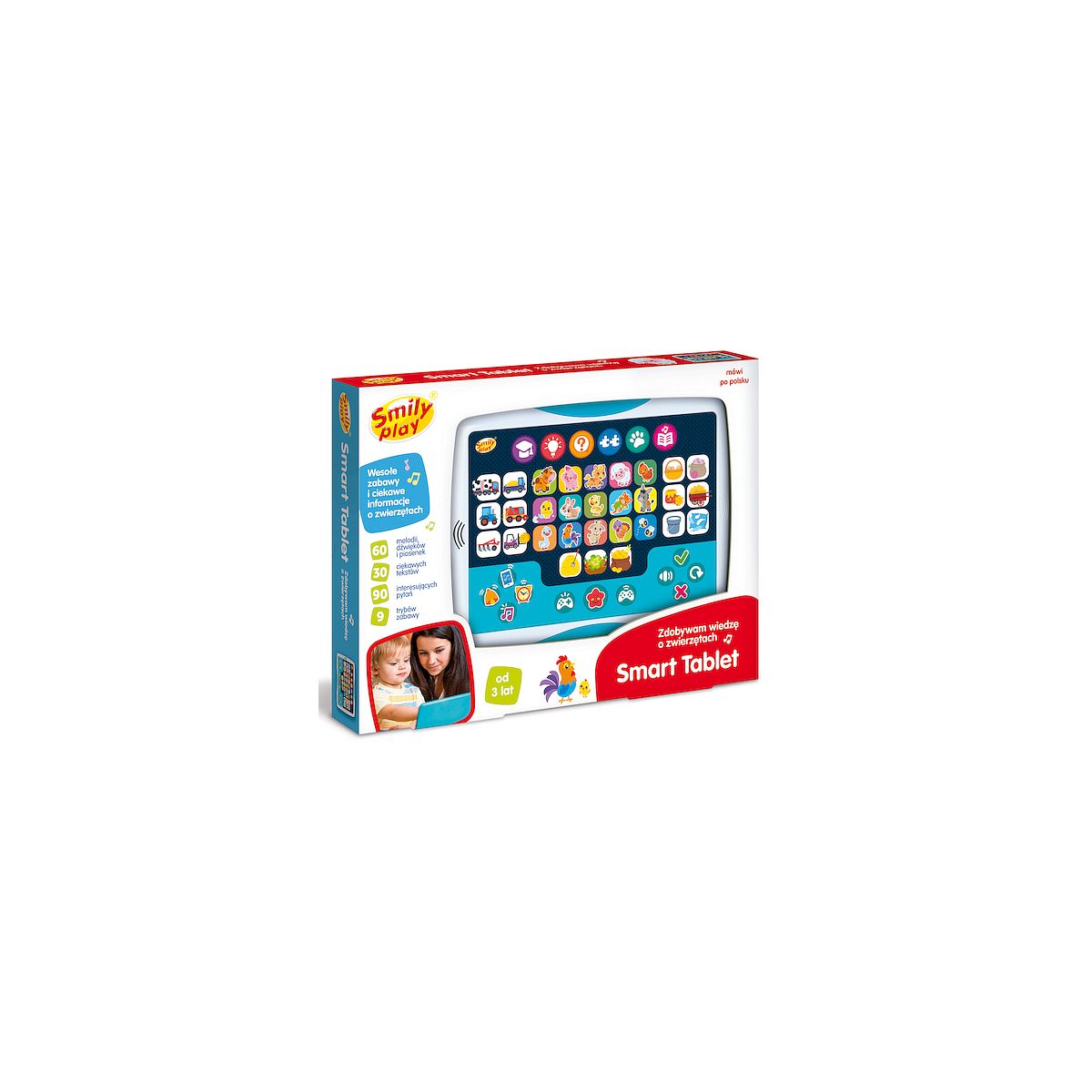 Zabawka edukacyjna Smily Play Smart tablet zdobywam wiedzę o zwierzętach (SP98275)