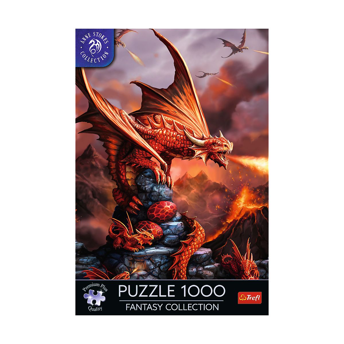 Puzzle Premium Plus Ognisty Smok 1000 el. Trefl (10900)