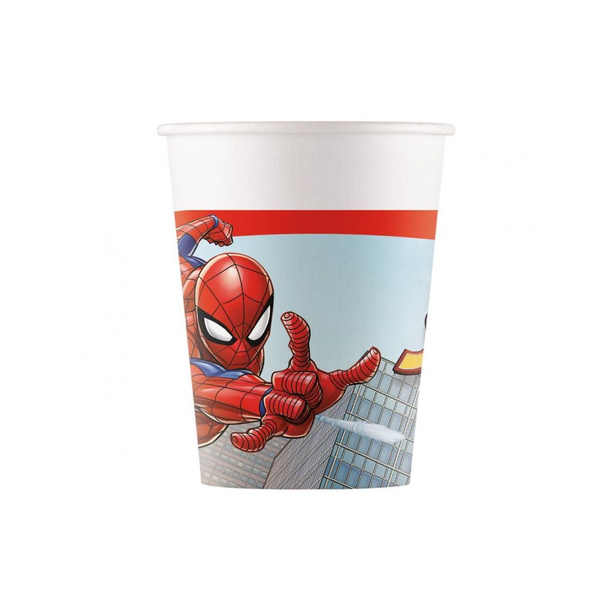 Kubek jednorazowy Spiderman trzcina cukrowa 200ml Godan (93864)