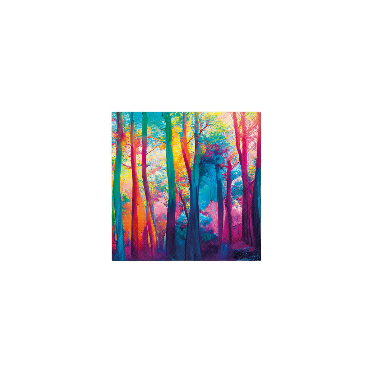 Serwetki Paw Colorful Magic Forest mix nadruk bibuła [mm:] 330x330 (SDL141700)