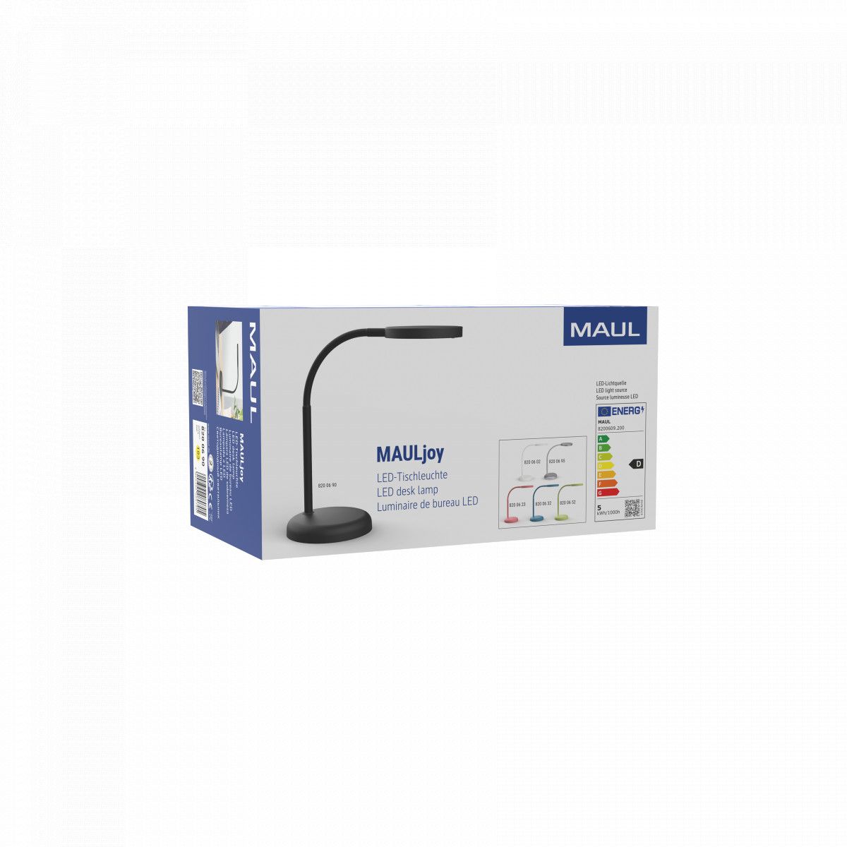 Lampka biurowa Maul LED MAULjoy SREBRNA (82006/95 ML)