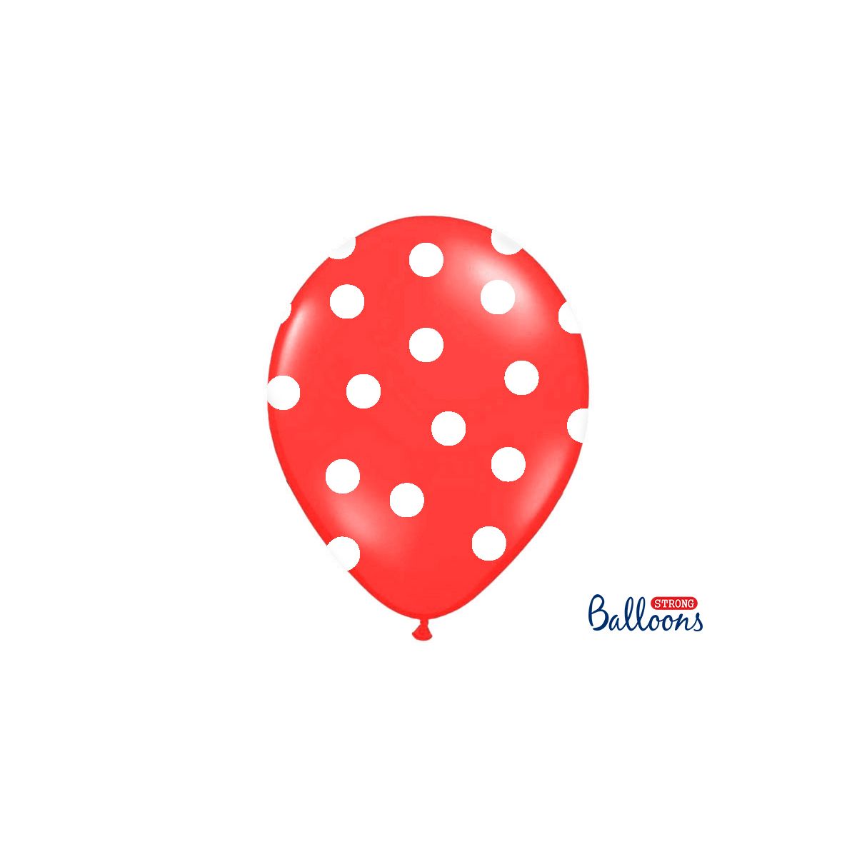 Balon gumowy Partydeco Pastel Poppy Red 50 szt czerwony (SB14P-223-007JW)