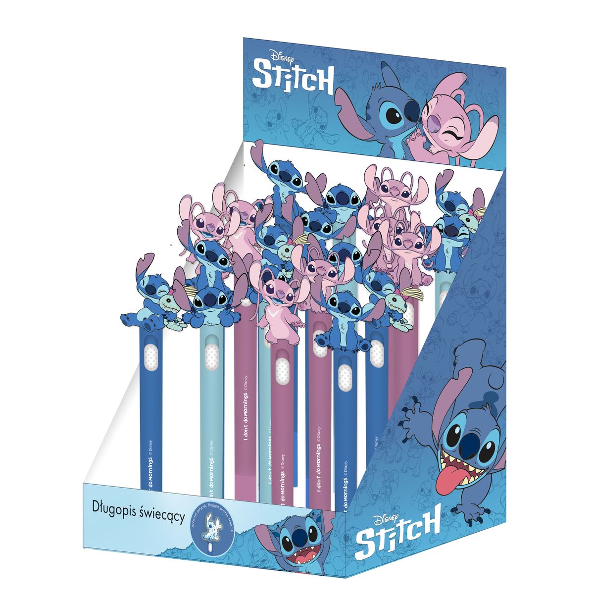 Długopis Stitch śiecący niebieski 0,5mm Beniamin