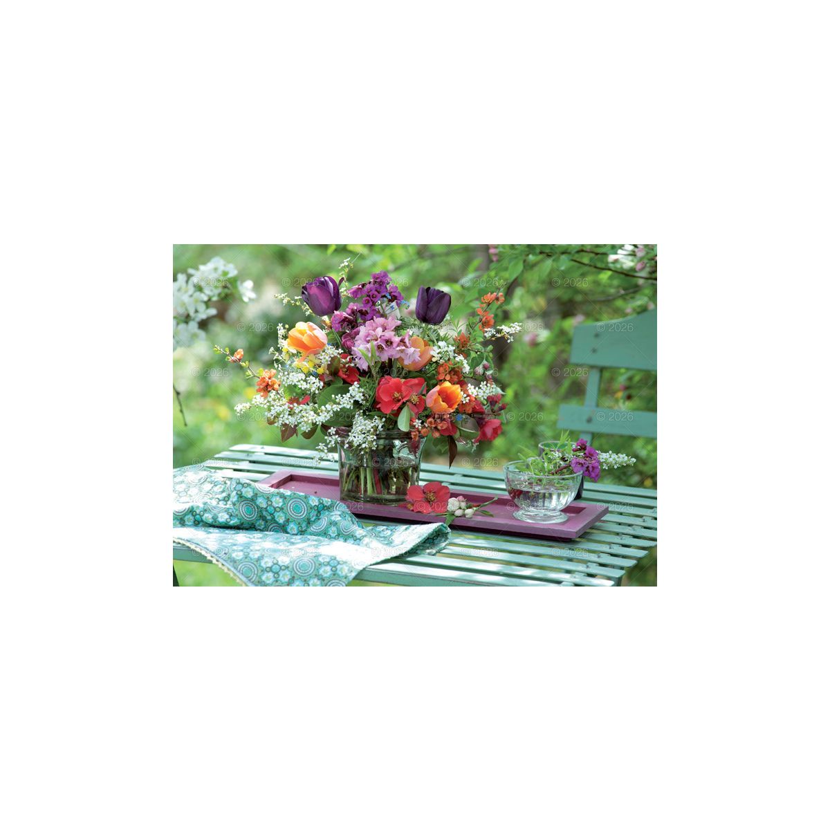 Kalendarz ścienny (401000) k:2915-377 Kwiaty ozdobne rodzinny 2026 280mm x 200mm Lucrum (WL02)