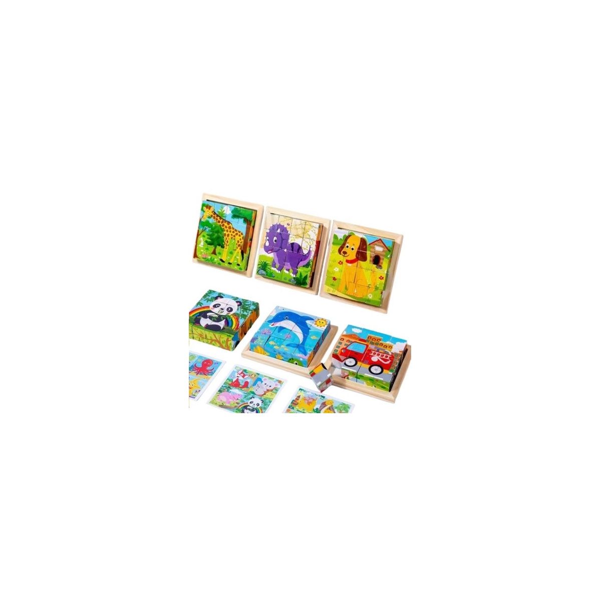 Klocki obrazkowe Norimpex drewniane mix (NO-2000470)