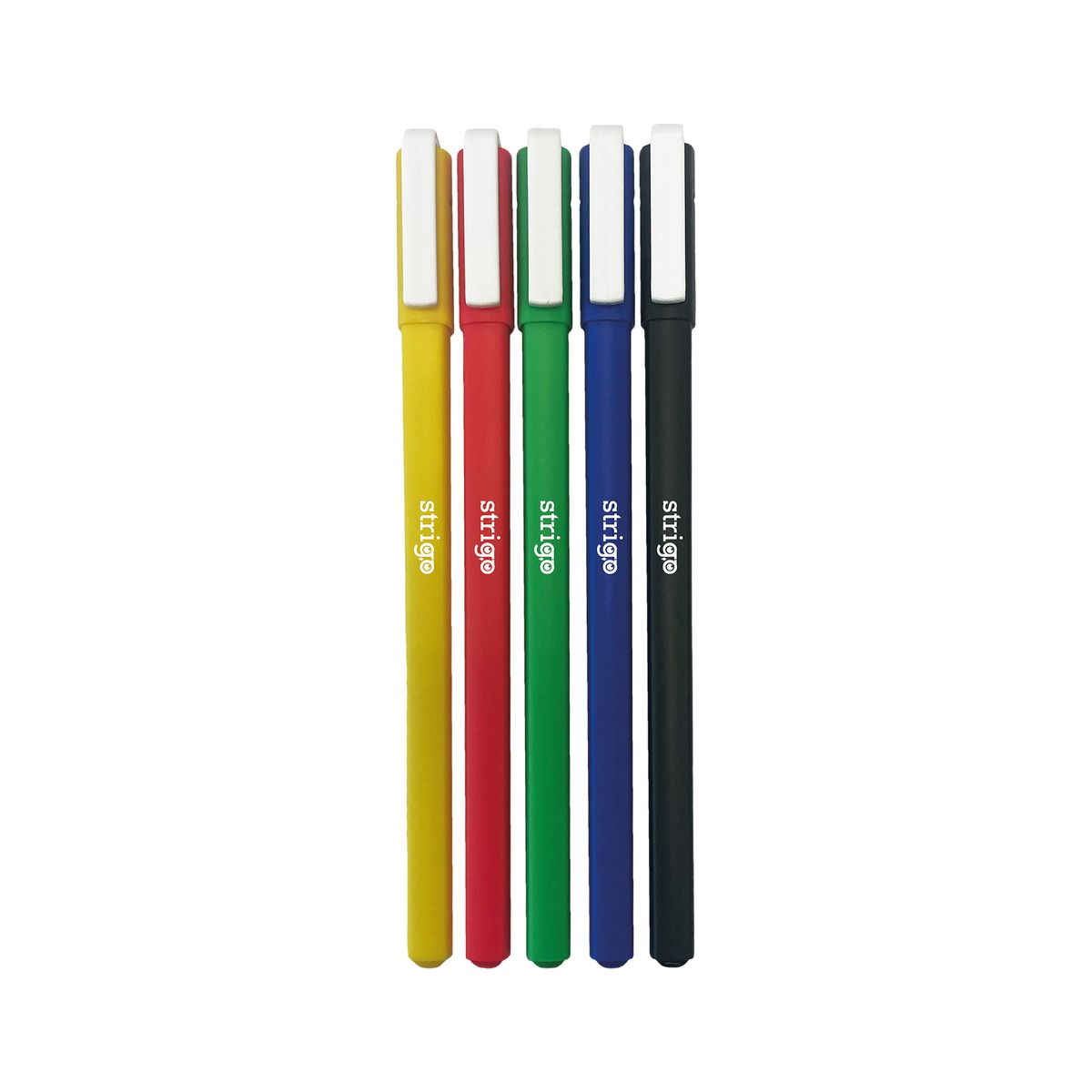 Długopis żelowy CLASSIC żelowy 5kol mix 0,8mm Strigo (SSC426)