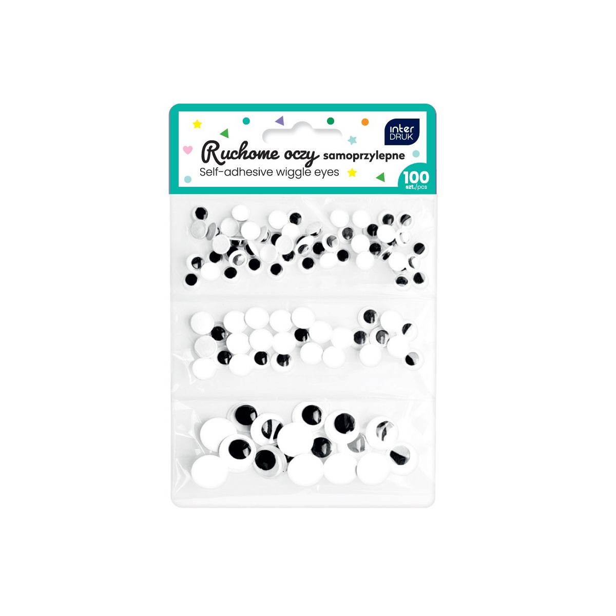 Oczka ruchome samoprzylepne 5902277356888 100 szt Interdruk (100 szt)