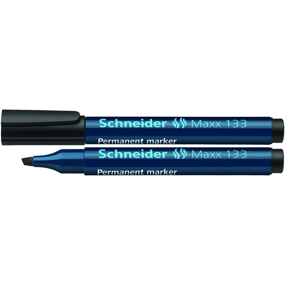 Marker permanentny Schneider Maxx 133, czarny 4,0mm ścięta końcówka (SR113301)