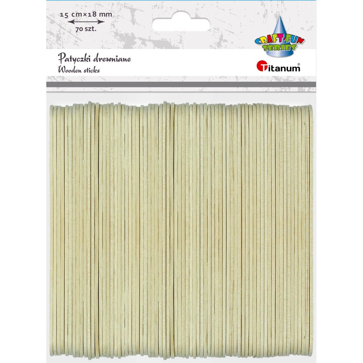Ozdoba drewniana Craft-Fun Series patyczki Titanum (BG005)