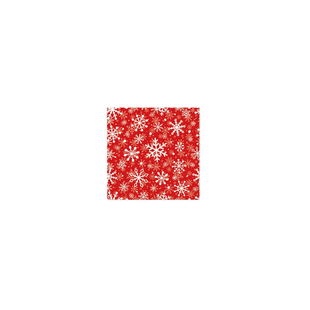 Serwetki Paw Coktail BN Christmas Snowflakes light red mix nadruk bibuła [mm:] 150x150 (SDC230633)