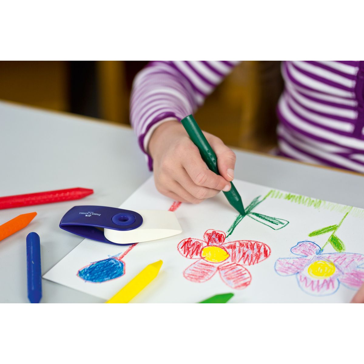 Kredki ołówkowe Jumbo wymazywalna 6 kol. Faber Castell (122540)