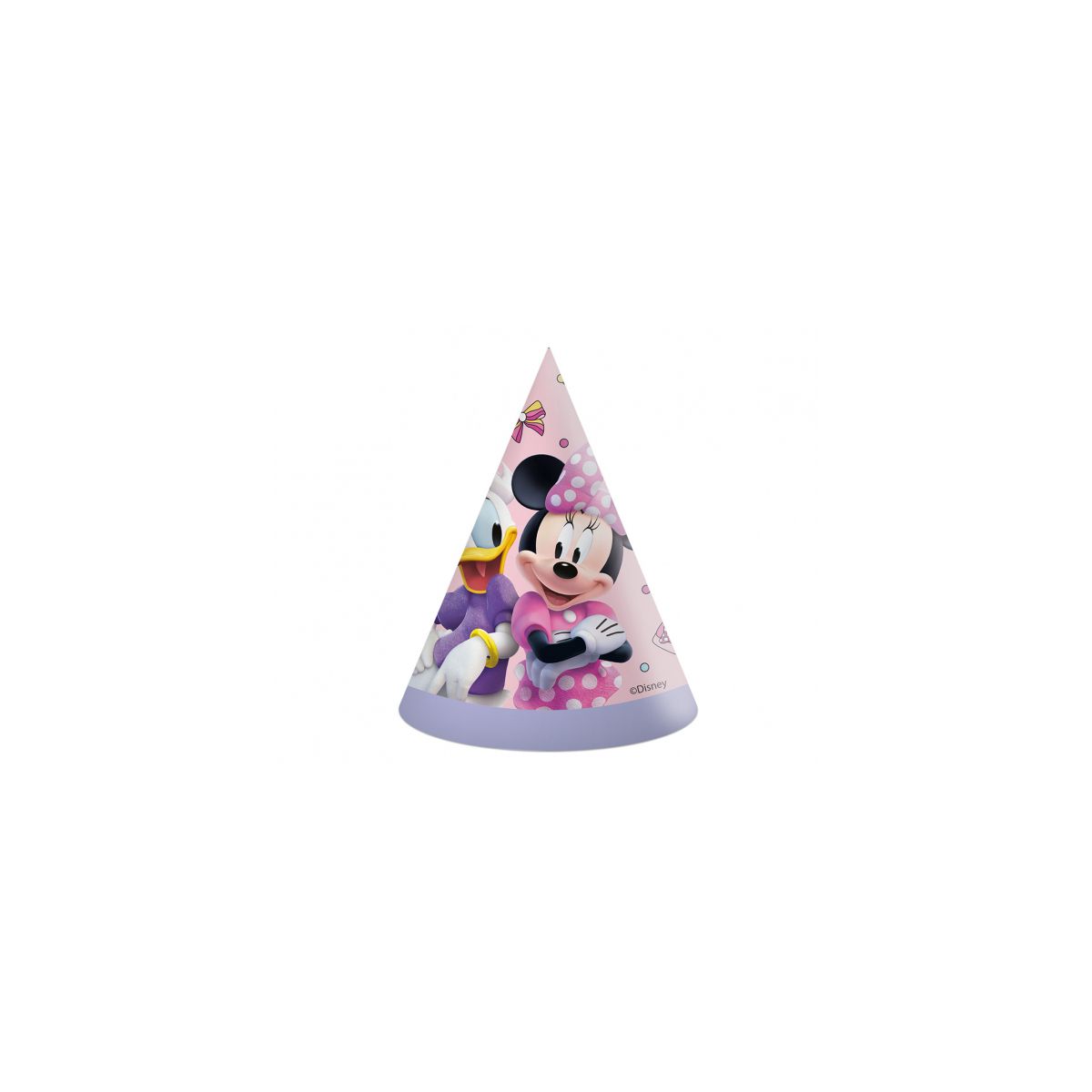 Czapka party Godan Minnie różowa papier (93943)