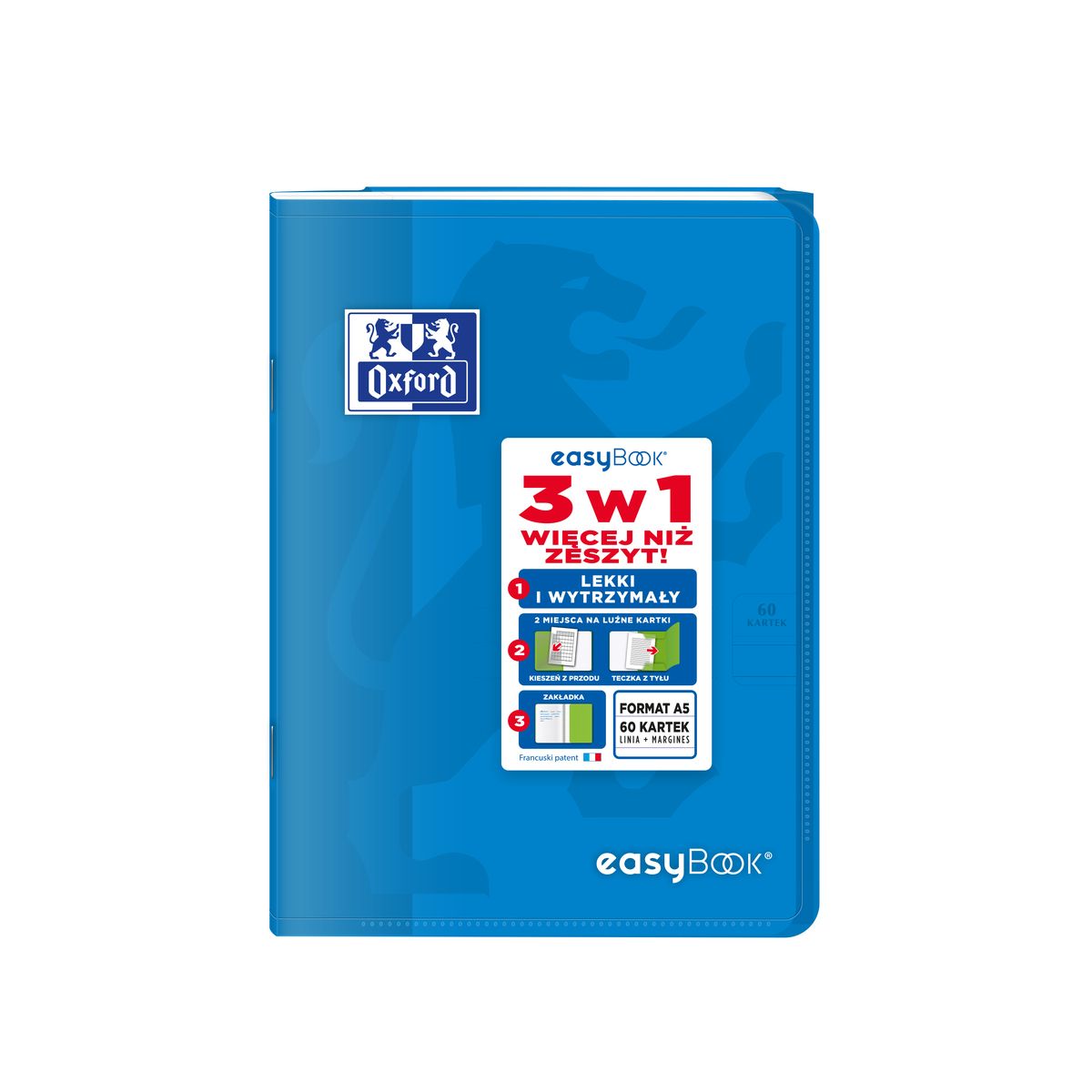 Zeszyt EASYBOOK A5 60k. 90g linia Oxford (400146694)