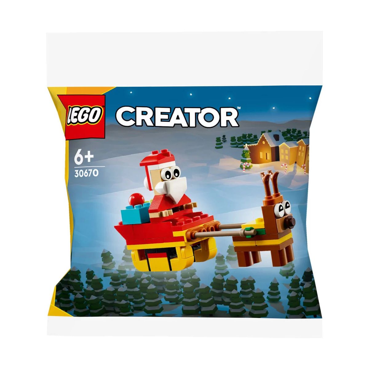 Klocki konstrukcyjne Creator Przejażdżka saniami Świętego Mikołaja Lego (30670)