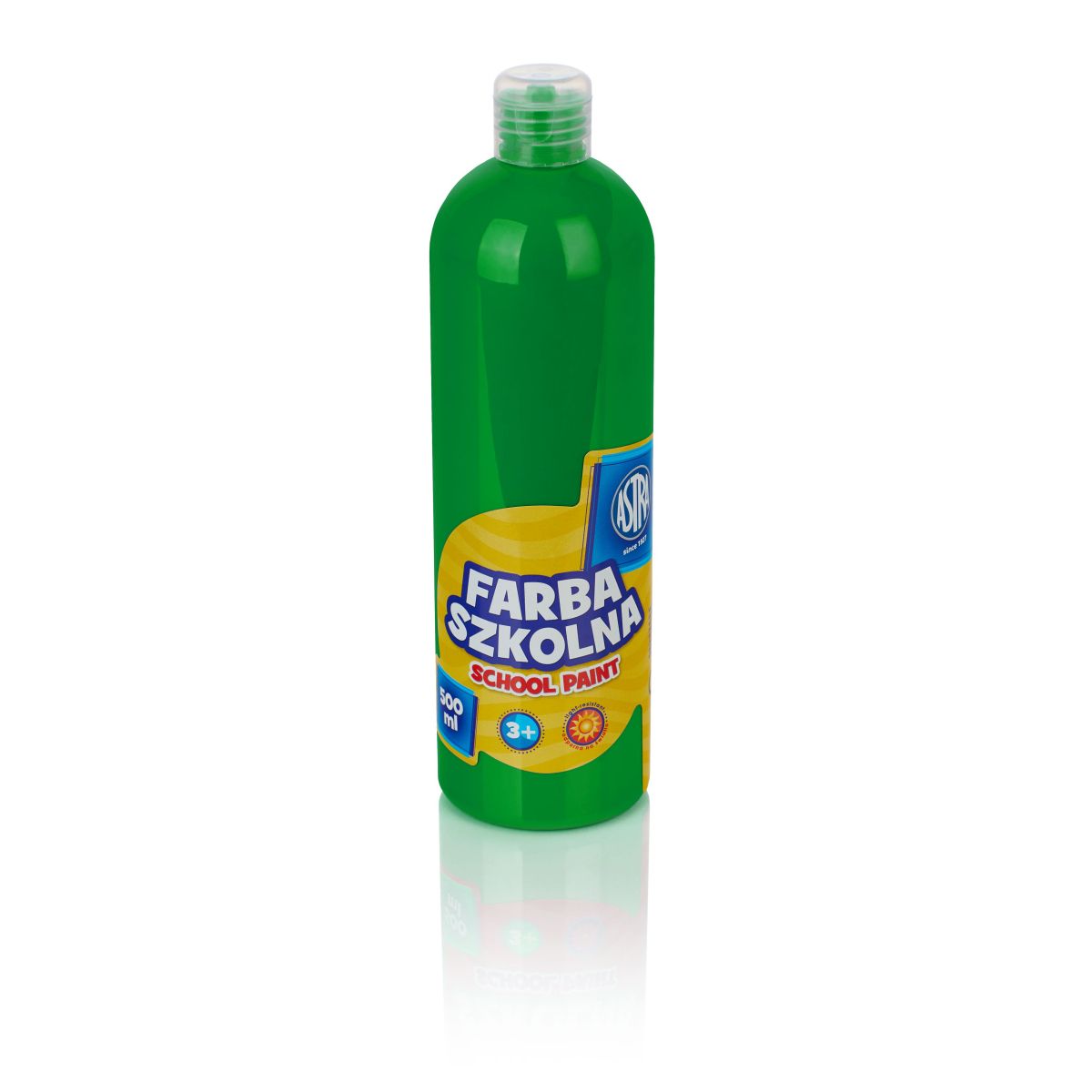 Farby plakatowe Astra kolor: zielony jasny 500ml 1 kolor.