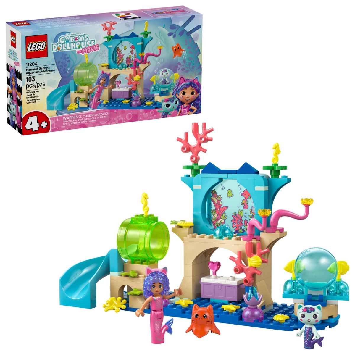 Klocki konstrukcyjne Koci Domek Gabi Podwodna przygoda syrenki Gabi Lego (11204)