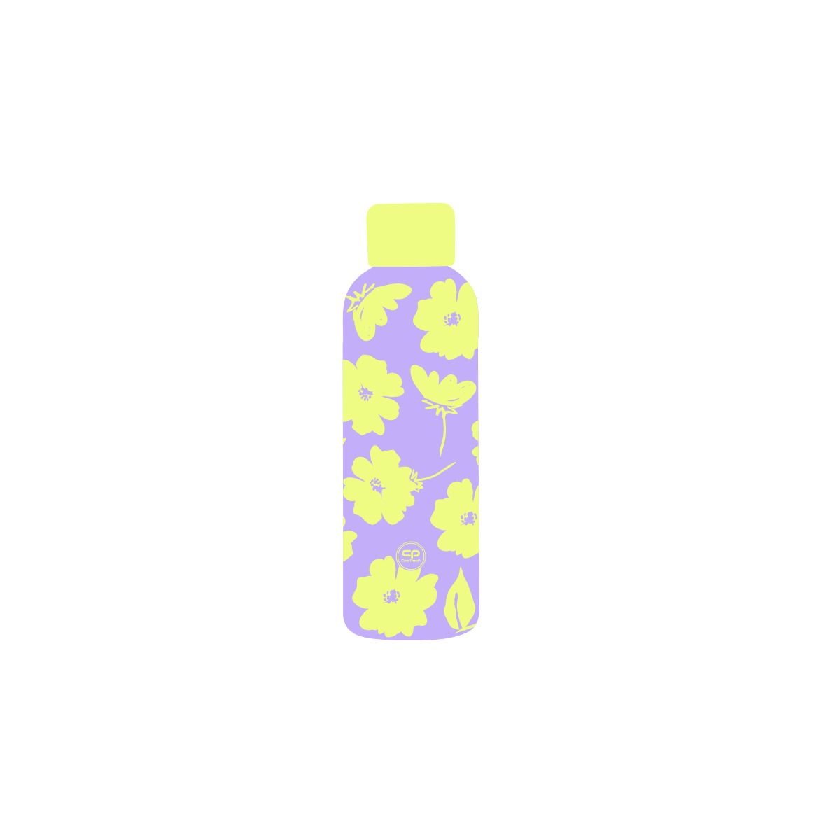 Bidon Cool Pack Termo Bottle FLORES LILA 500ml Patio (Z23913)
