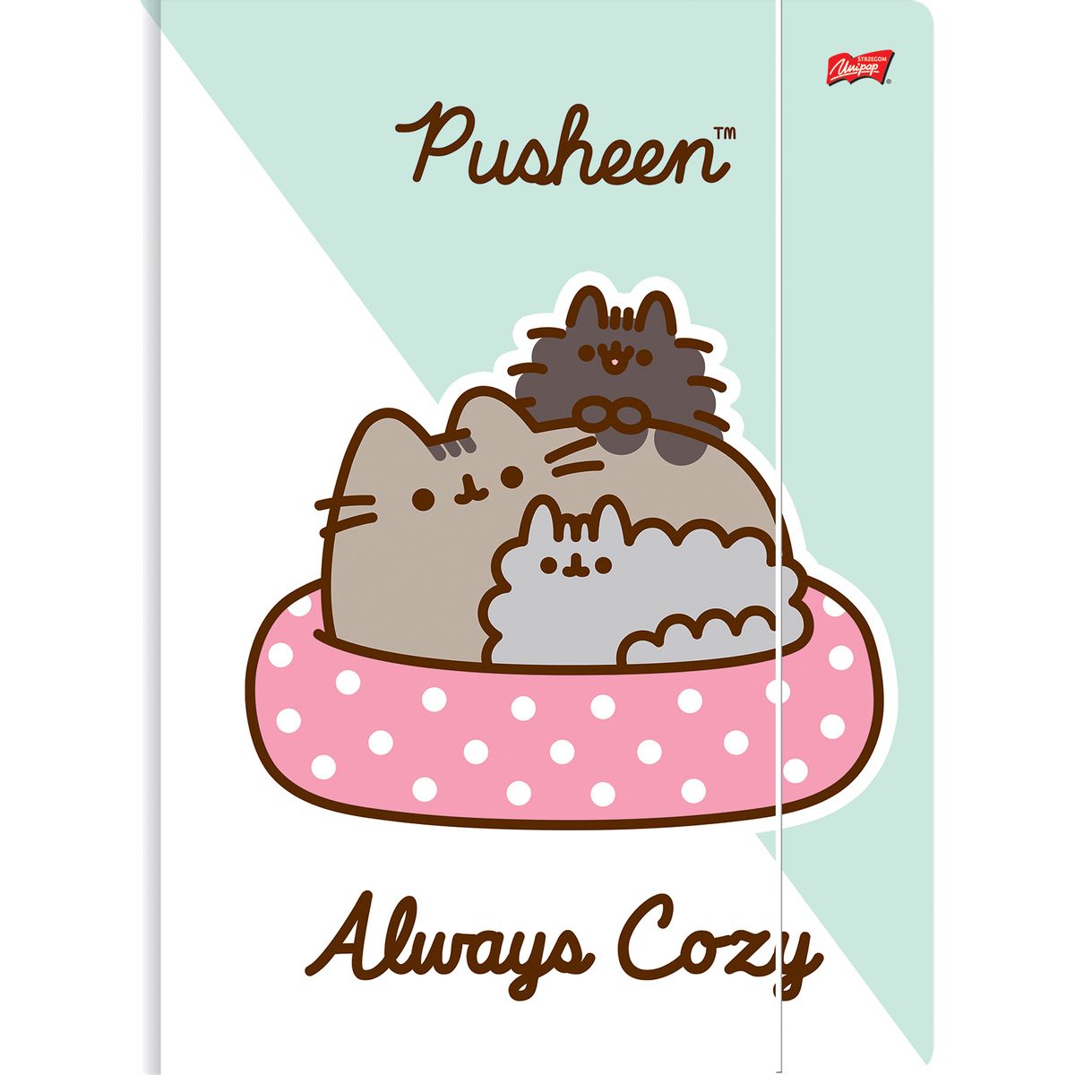 Teczka kartonowa na gumkę Pusheen A4 różne Unipap