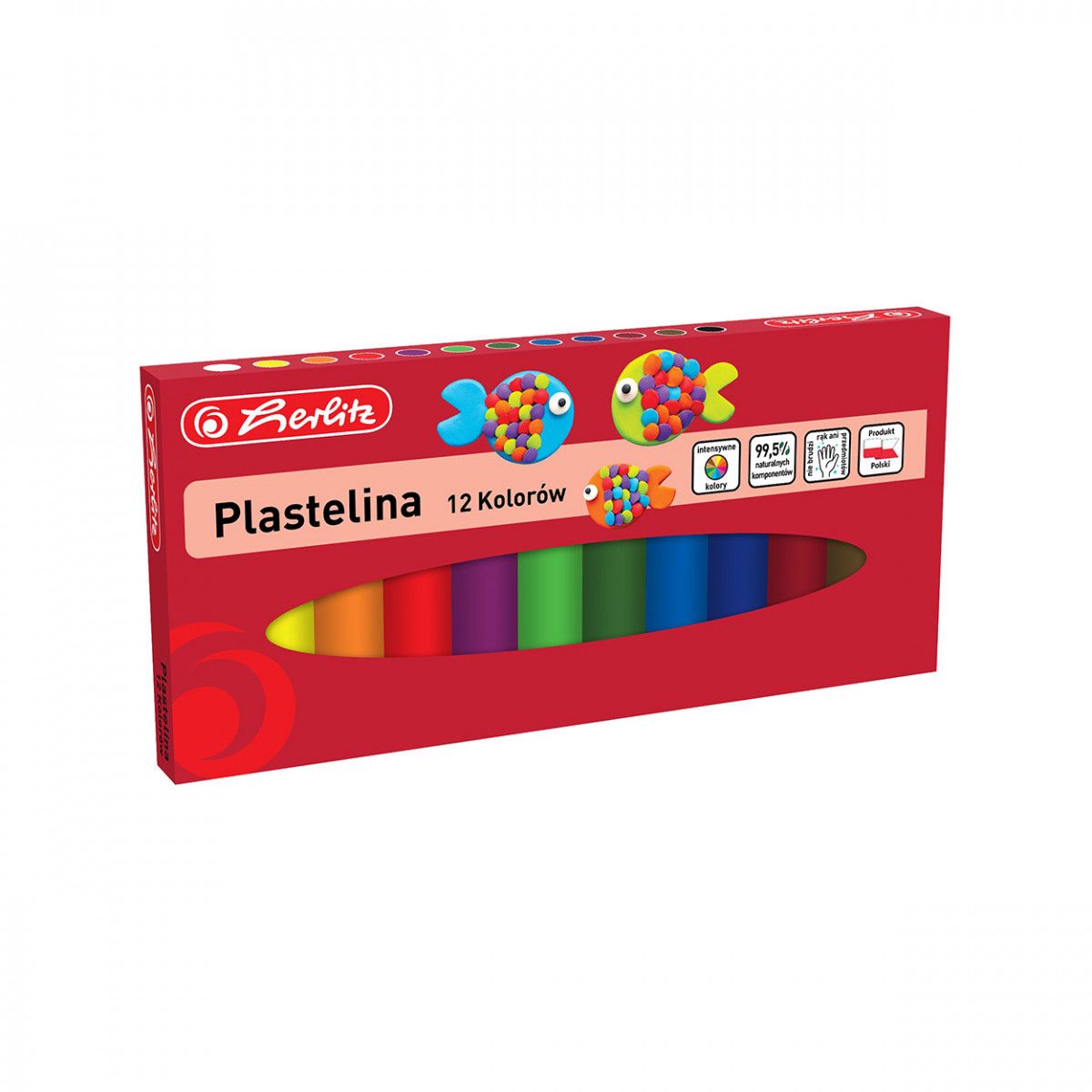 Plastelina Herlitz 12 kol. mix (9588559)