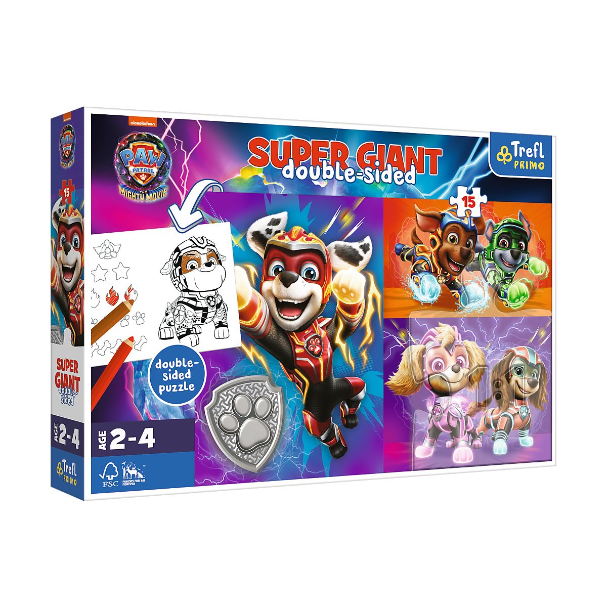 Puzzle Trefl Paw Patrol Super Giant 15 Ocean Gateawy 15 el. (42009)