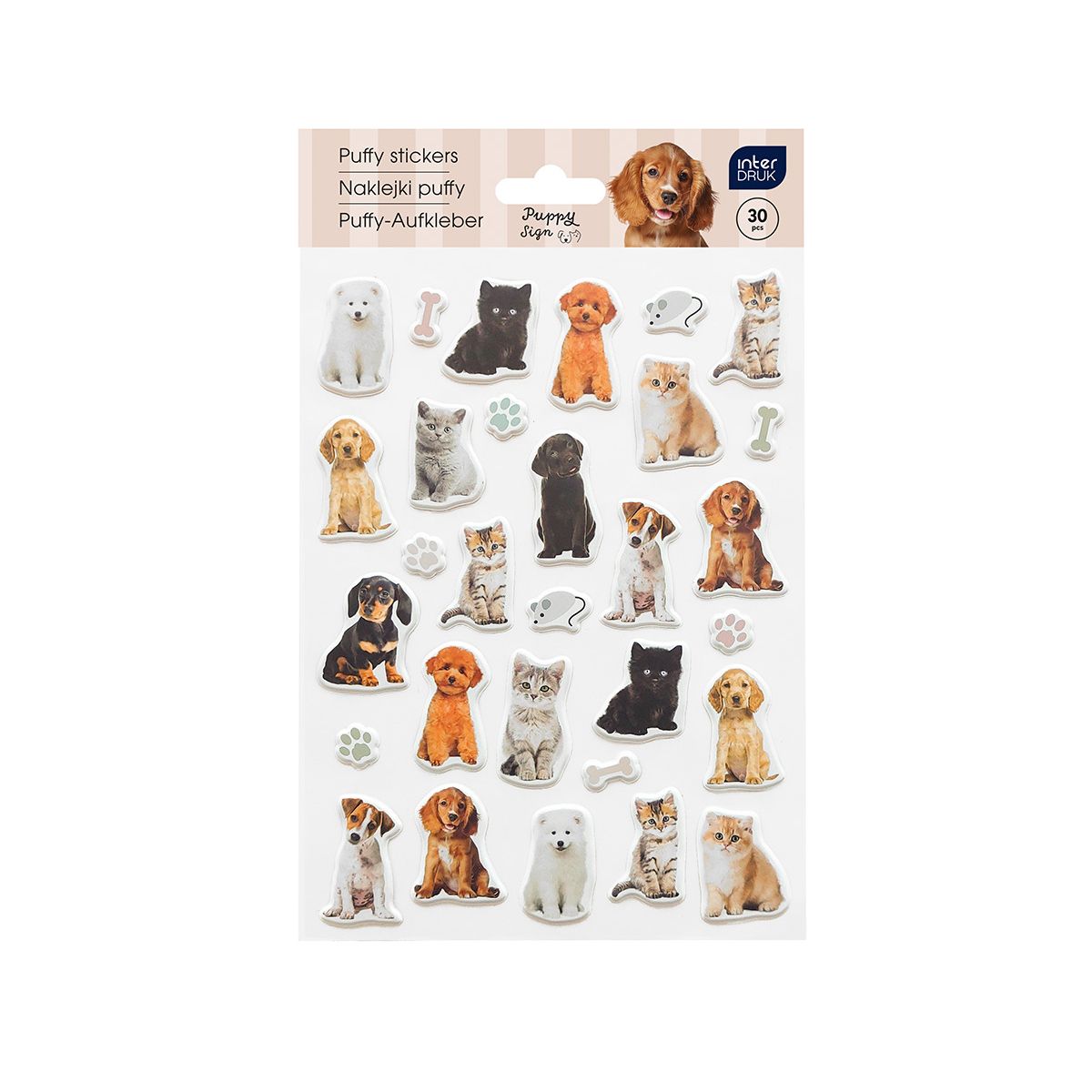 Naklejka (nalepka) PUPPY SIGN Interdruk (30szt)