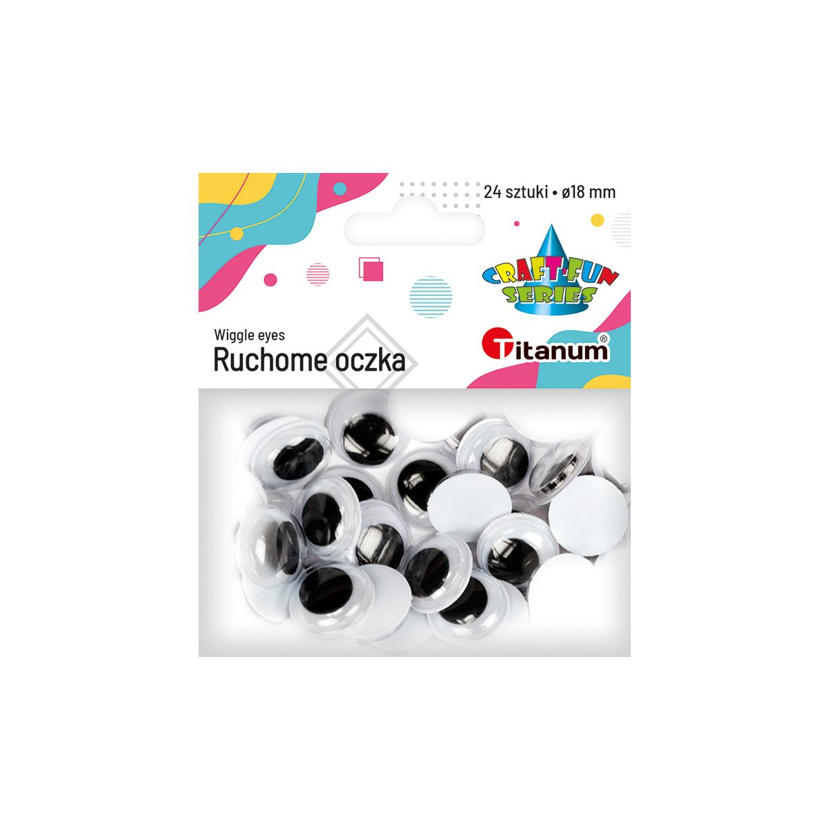 Oczka Craft-Fun Series 18mm 24 szt Titanum