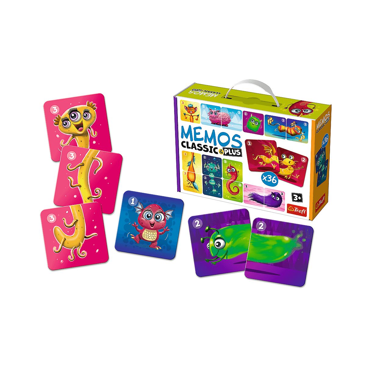 Gra pamięciowa Trefl Memos Classic & Plus, Cute Monsters (02273)