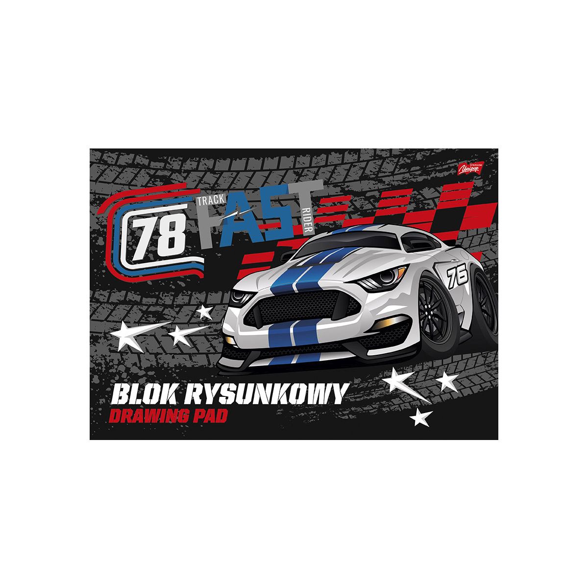 Blok rysunkowy Unipap A3 kolorowy 80g 20k [mm:] 297x420