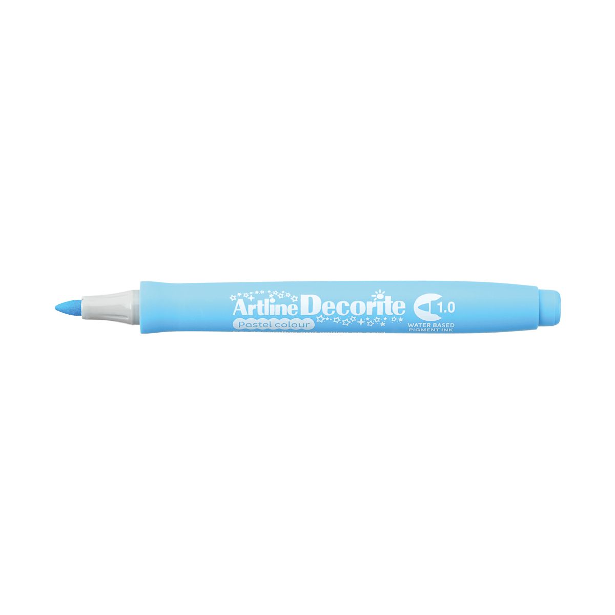 Marker permanentny pastelowy decorite niebieski 1,0mm pędzelek końcówka Artline (AR-033 1 4)