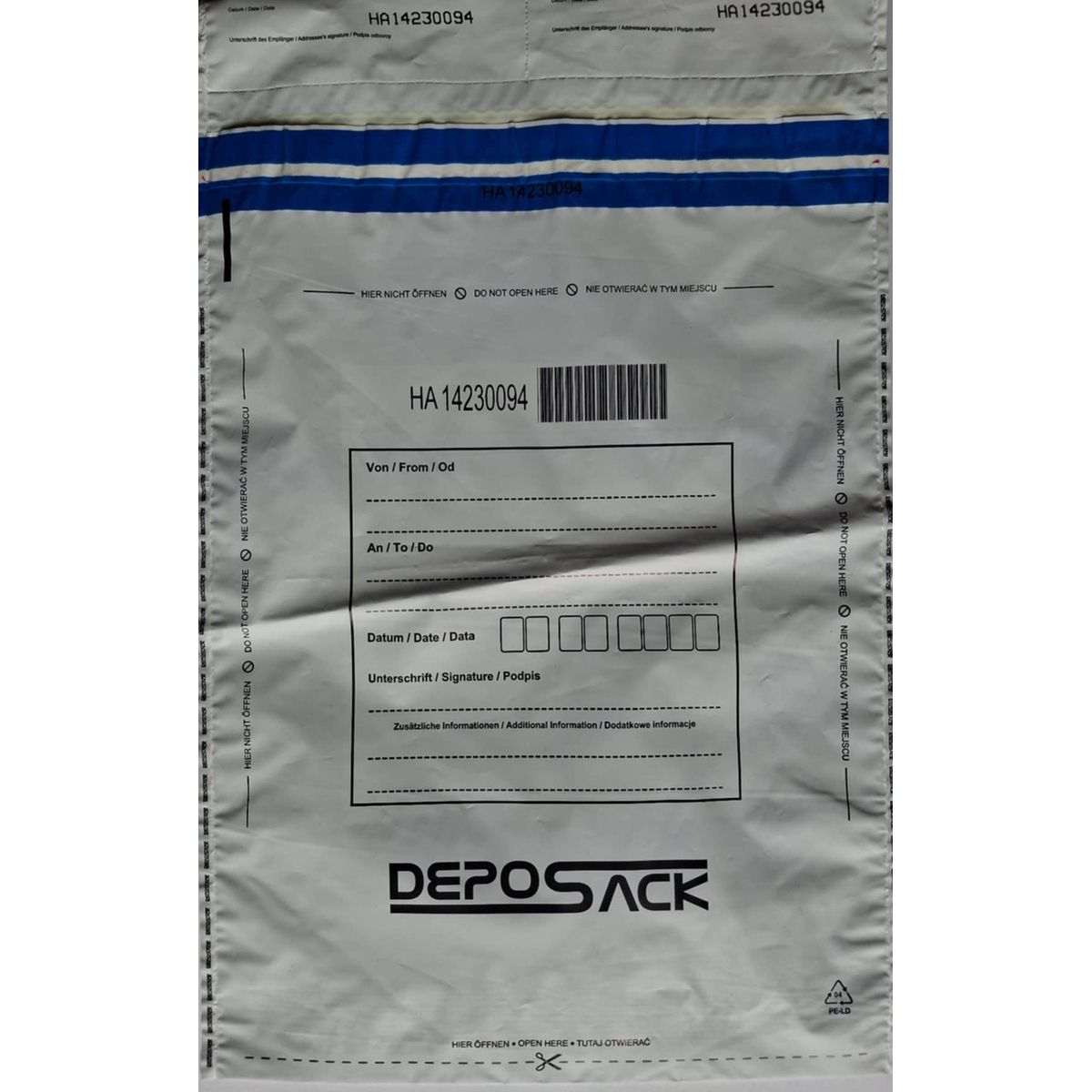 Koperta bezpieczna deposack C3 biała C3 [mm:] 330x475 A&G Koperty (2340) 100 sztuk