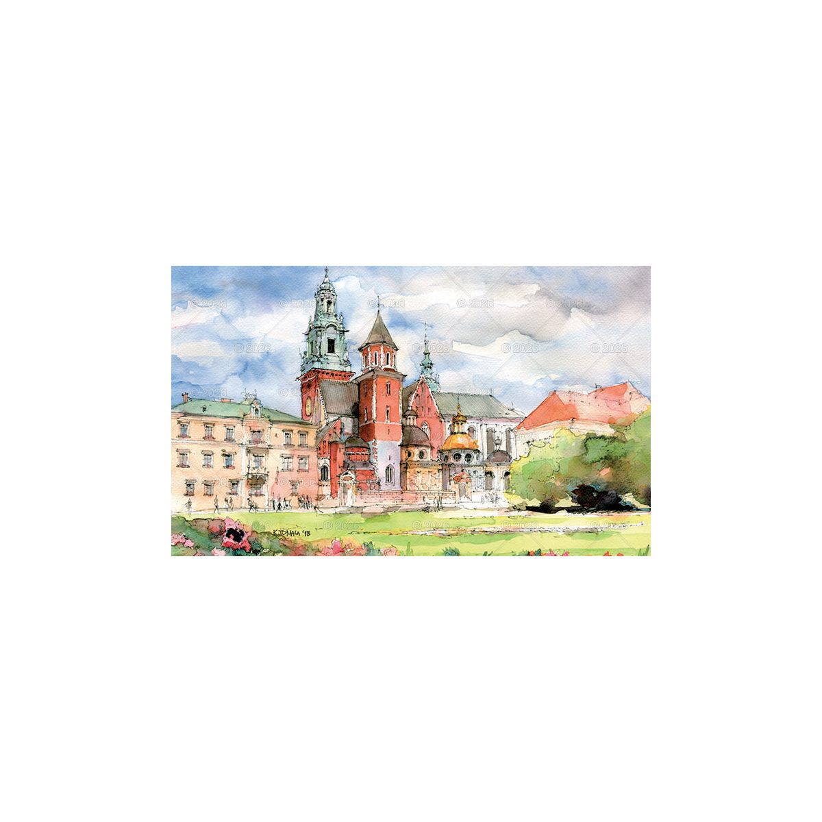 Kalendarz ścienny trójdzielny 320mm x 860mm Lucrum (KT07)