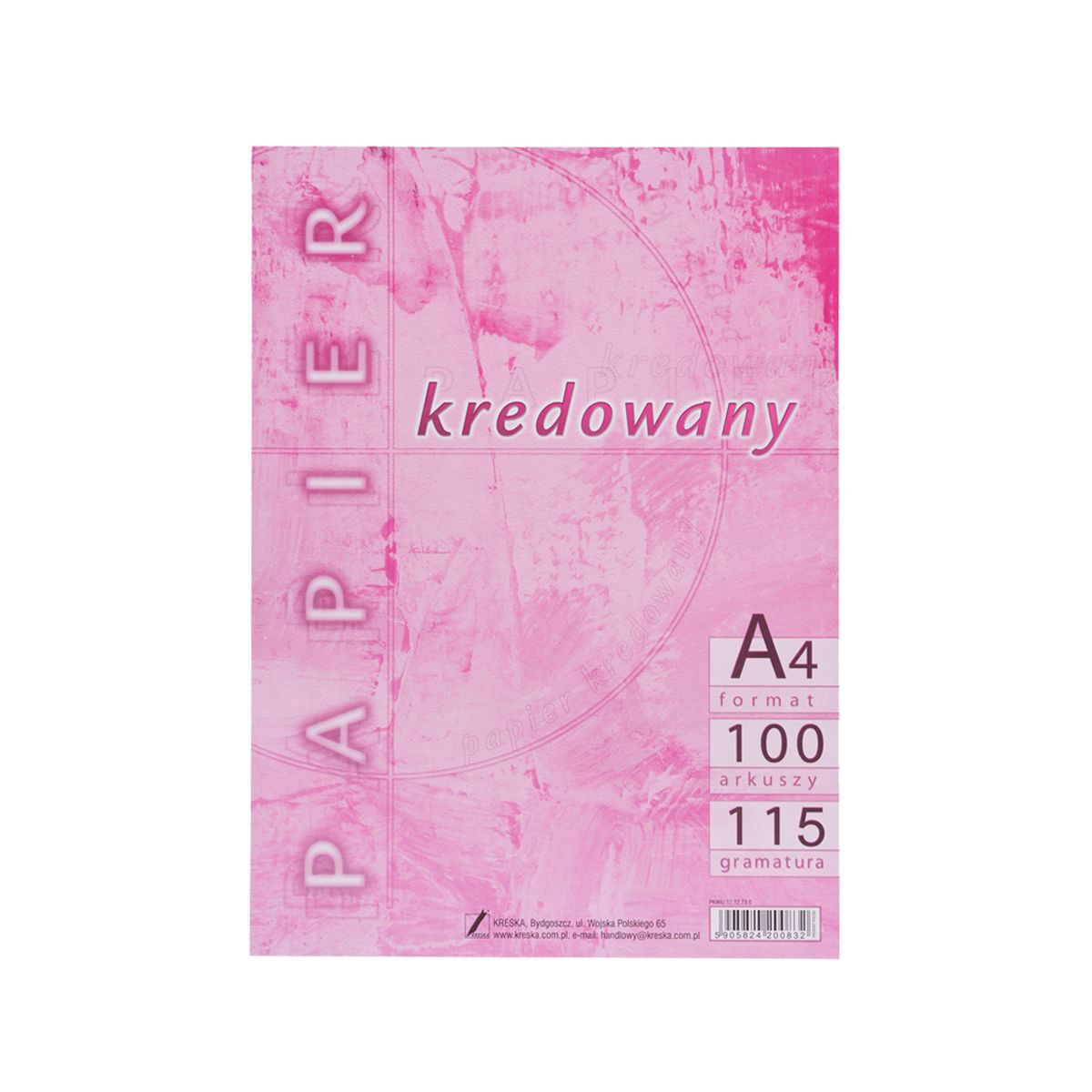 Papier kredowy A4 biały [mm:] 210x297 Kreska