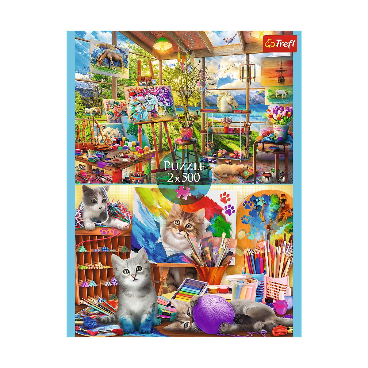 Puzzle Sztuka malowania 2x500 el. Trefl (37530)