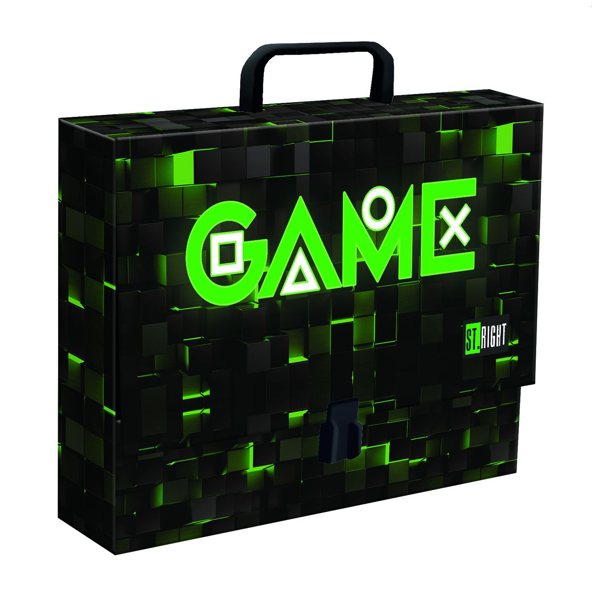 Teczka kartonowa na zatrzask Game green A4 mix Unipap