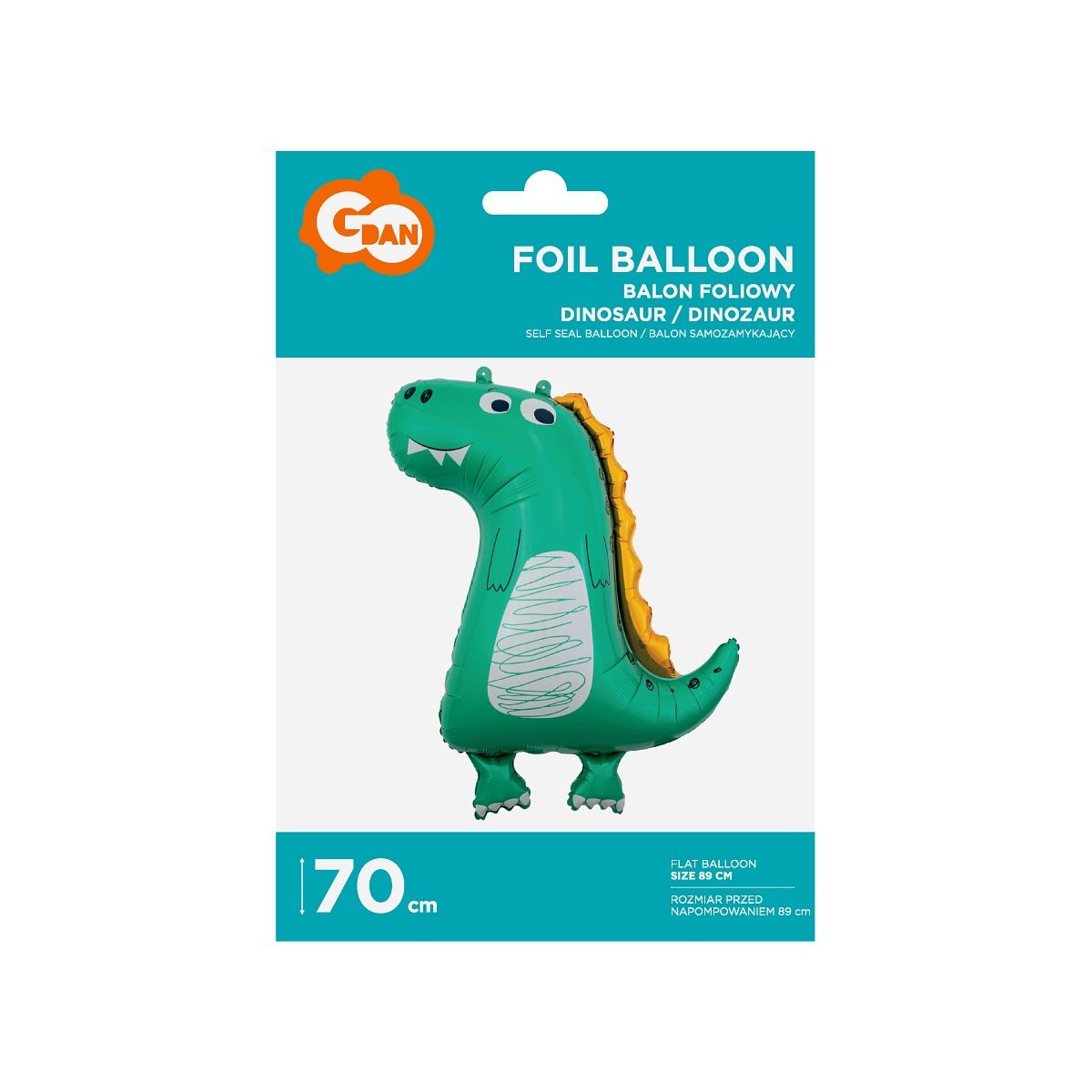 Balon foliowy Dinozaur 89 cm 45cal Godan (BFHDIR)