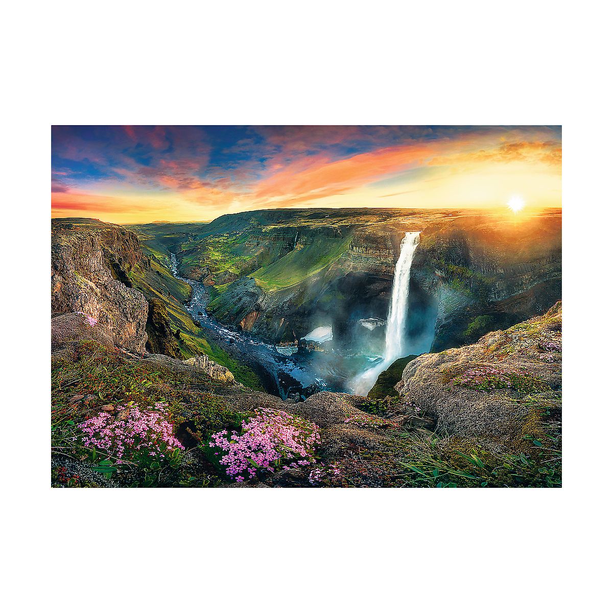 Puzzle wodospad haifoss 3000 el. Trefl (27091)
