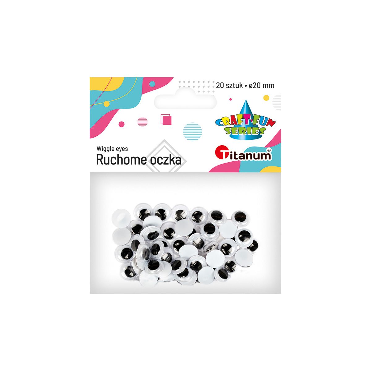 Oczy Titanum Craft-Fun Series ruchome 20mm