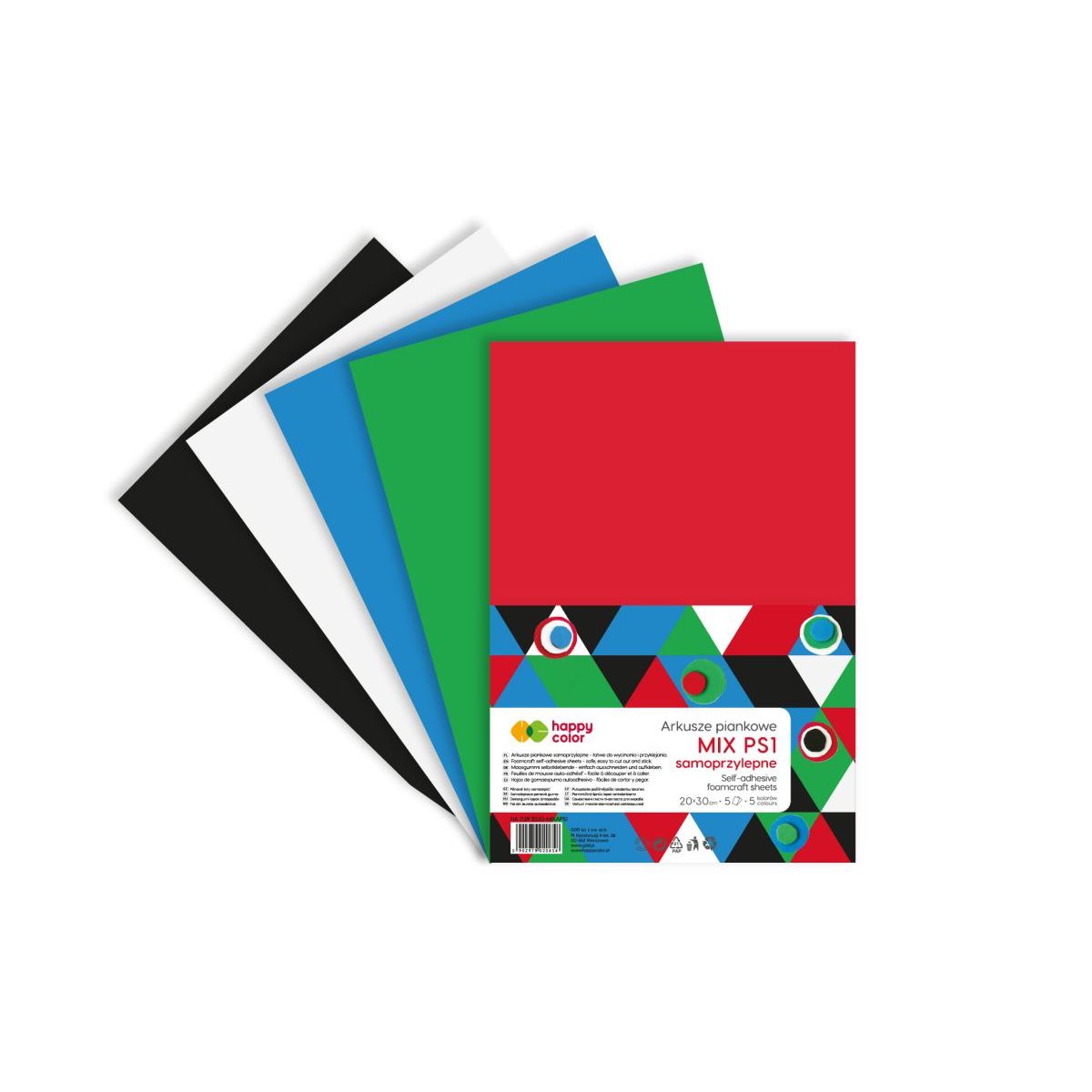 Arkusz piankowy Happy Color kolor: mix 10 ark. (HA 7130 5070-MIXAP1)